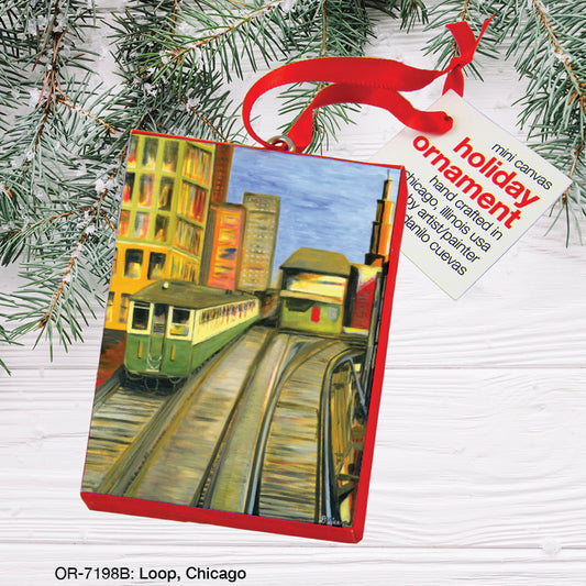 Loop, Chicago, Ornament (OR-7198B), Front, printedcanvas.com