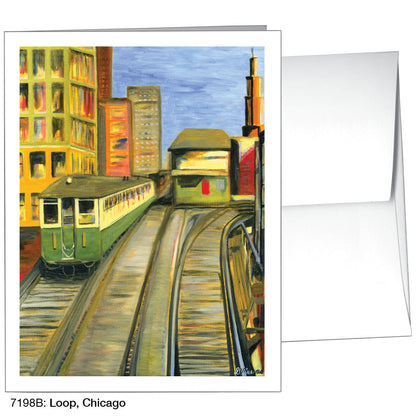 Loop, Chicago, Greeting Card (7198B), A2, printedcanvas.com