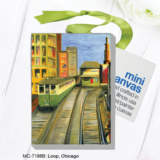 Loop, Chicago, Mini Canvas (MC-7198B), Mini Canvas, www.printedcanvas.com