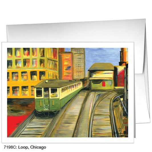 Loop, Chicago, Greeting Card (7198C), A2 Card Front, www.printedcanvas.com