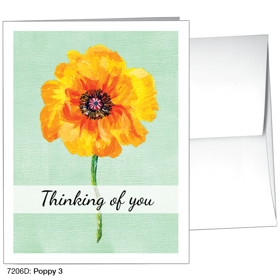 Poppy 03, Greeting Card (7206D)