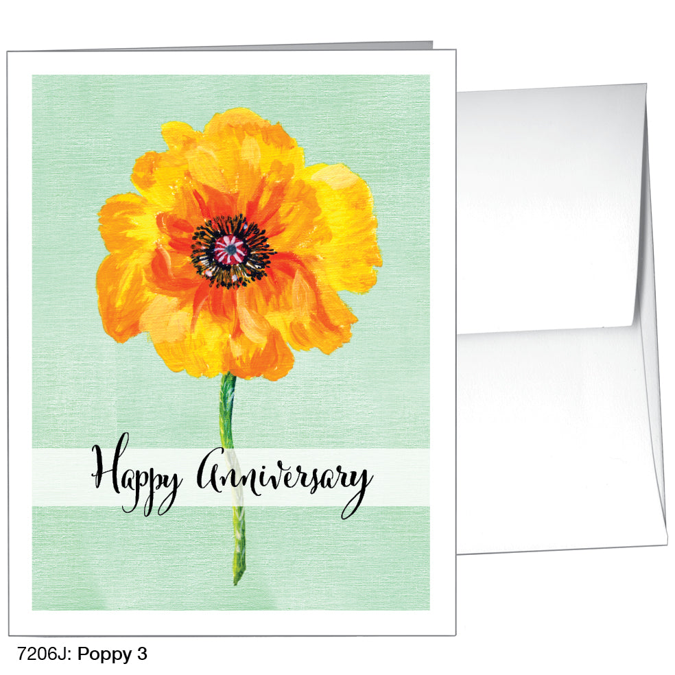 Poppy 03, Greeting Card (7206J)