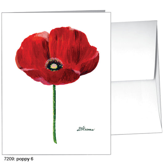 Poppy 06, Greeting Card (7209), A2, printedcanvas.com