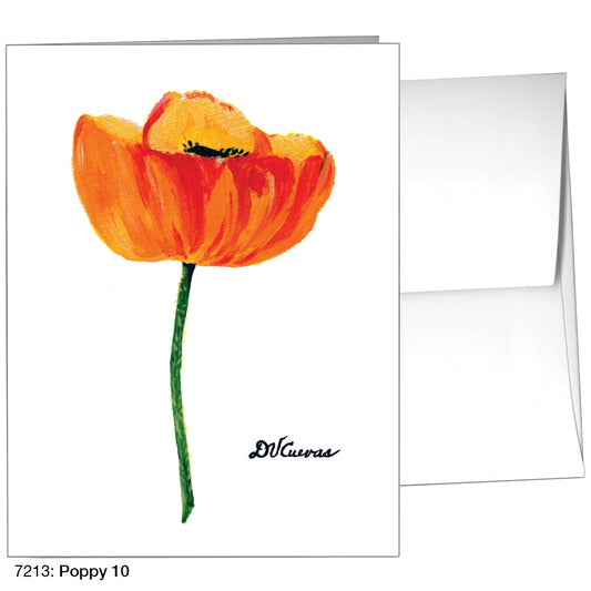 Poppy 10, Greeting Card (7213), A2, printedcanvas.com