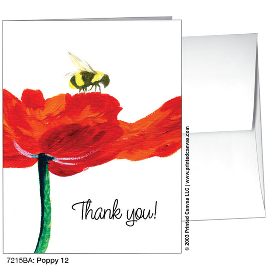 Poppy 12, Greeting Card (#7215BA)