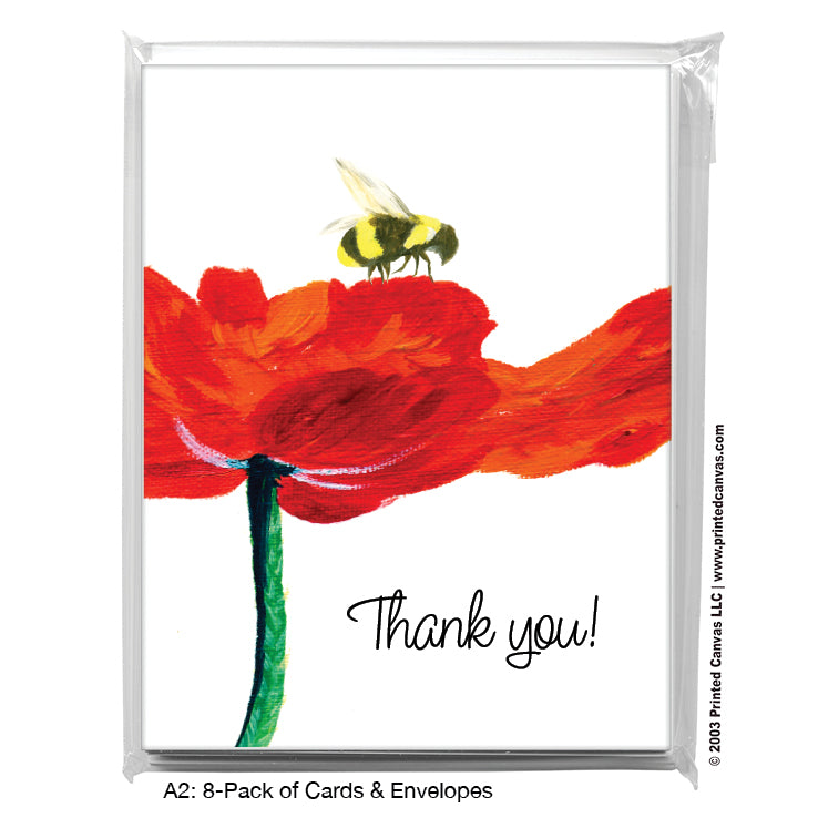 Poppy 12, Greeting Card (#7215BA)