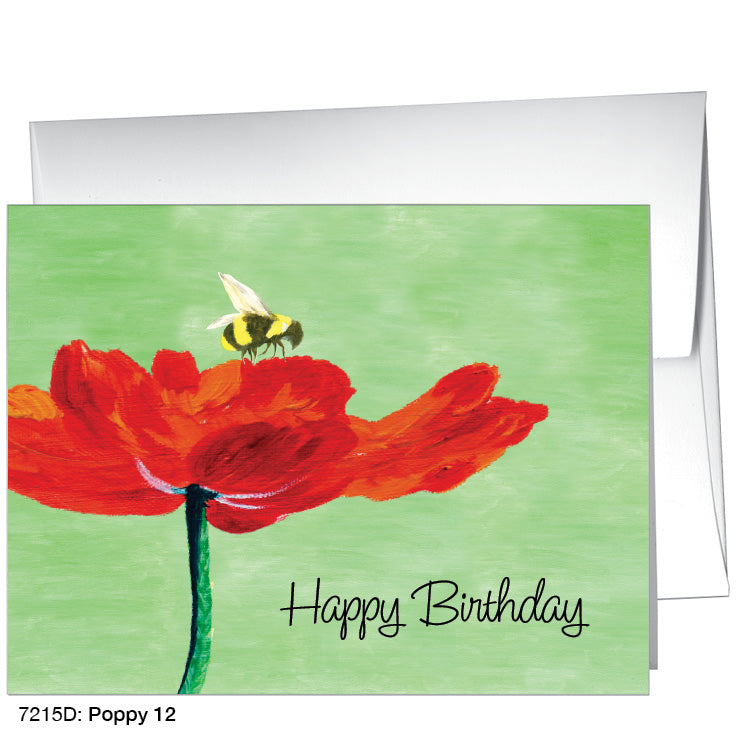 Poppy 12, Greeting Card (7215D)