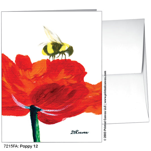 Poppy 12, Greeting Card (#7215FA)