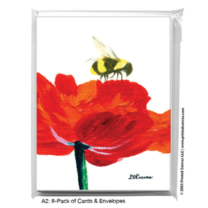 Poppy 12, Greeting Card (#7215FA)