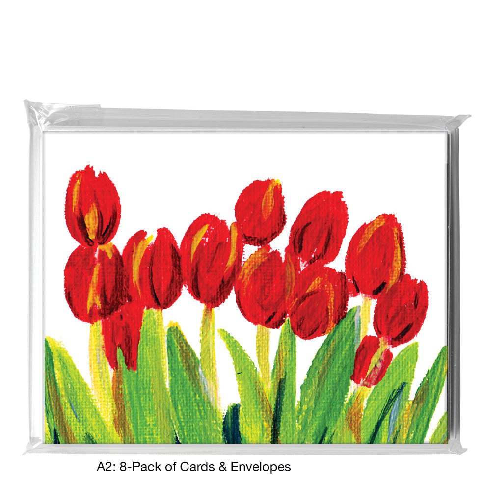Tulips in Tin, Greeting Card (7216H), A2 8-Pack, printedcanvas.com