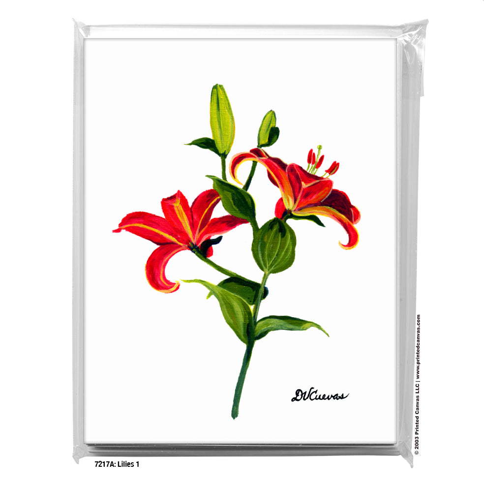 Lilies 1, Greeting Card (#7217A)