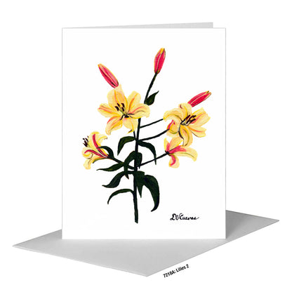 Lilies 2, Greeting Card (#7218A)