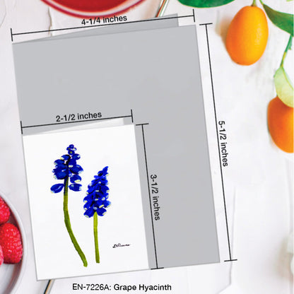 Grape Hyacinth, Greeting Card (7226A), Enclosure Card, www.printedcanvas.com