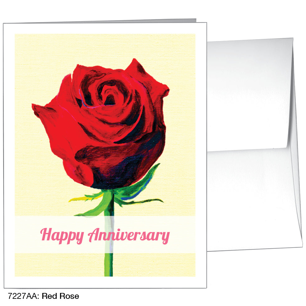 Red Rose, Greeting Card (7227AA)