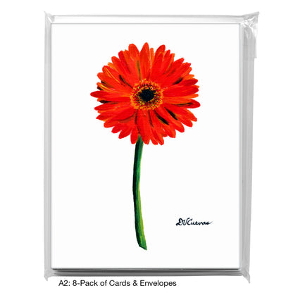 Gerber Red Single, Greeting Card (7229), A2 8-Pack, printedcanvas.com