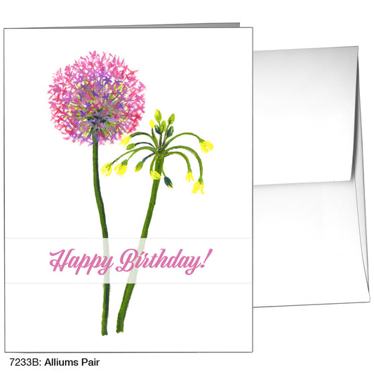 Alliums Pair, Greeting Card (7233B)