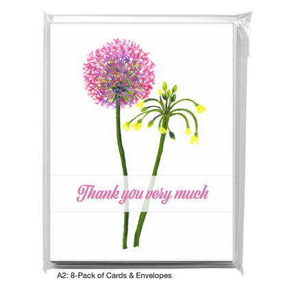 Alliums Pair, Greeting Card (7233C)