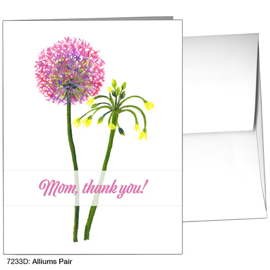 Alliums Pair, Greeting Card (7233D)