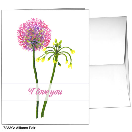 Alliums Pair, Greeting Card (7233G)