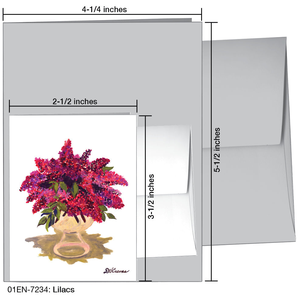 Lilacs, Greeting Card (7234), Enclosure, printedcanvas.com