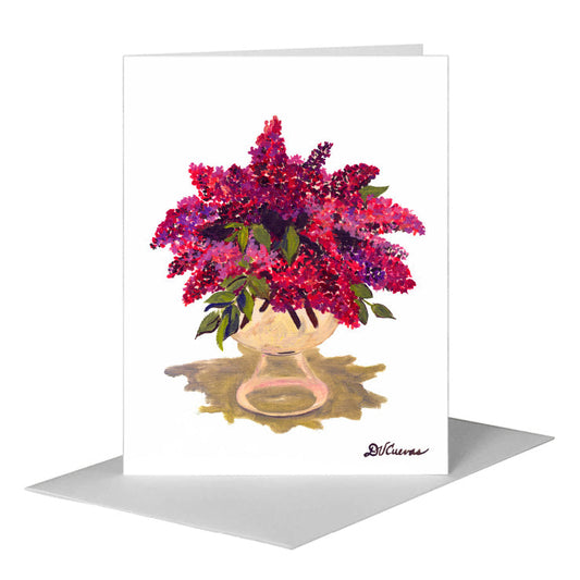 Lilacs, Greeting Card (#7234A) A2 Card Front, www.printedcanvas.com