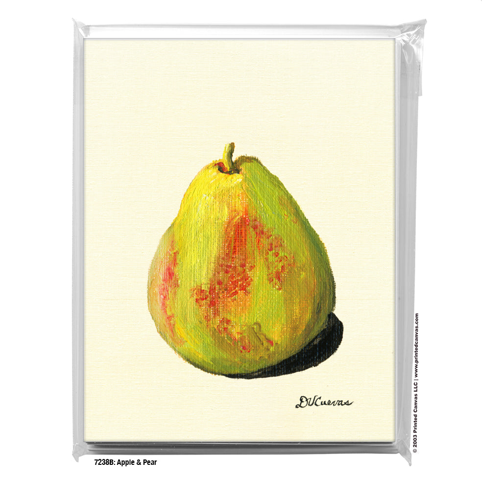 Apple & Pear, Greeting Card (#7238B)