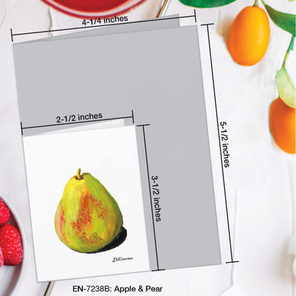 Apple & Pear, Greeting Card (#7238B)