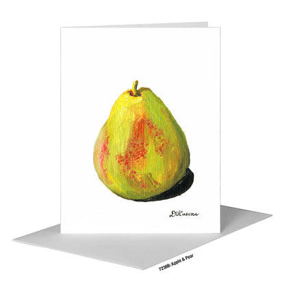 Apple & Pear, Greeting Card (#7238B)