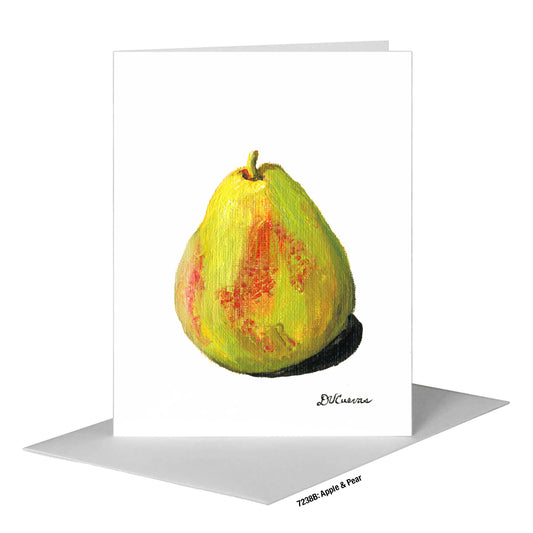 Apple & Pear, Greeting Card (#7238B)