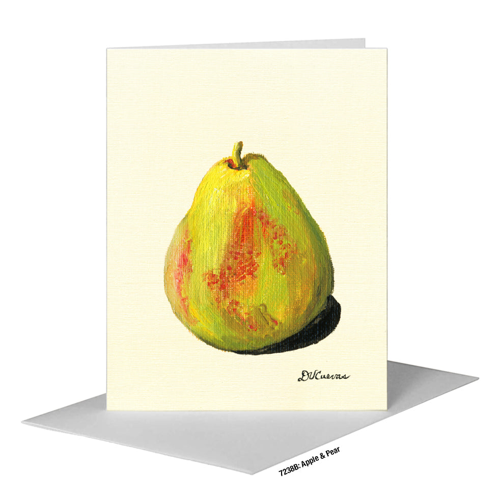 Apple & Pear, Greeting Card (#7238B)