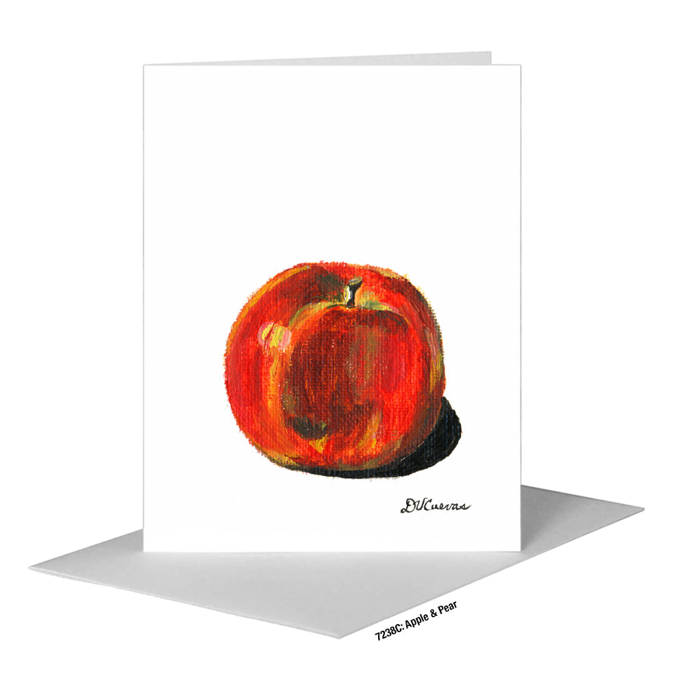Apple & Pear, Greeting Card (#7238C)
