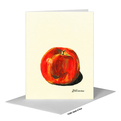 Apple & Pear, Greeting Card (#7238C)