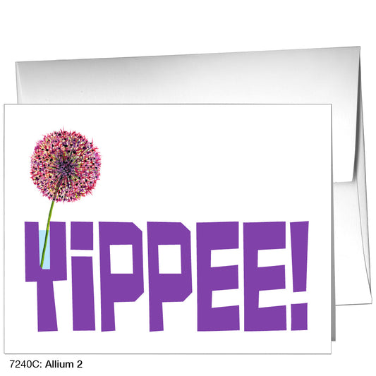 Allium 2, Greeting Card (7240C), A2, printedcanvas.com