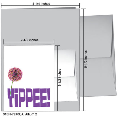 Allium 2, Greeting Card (#7240CA)