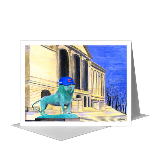 Art Institute Patina, Chicago, Greeting Card (#7241B) A2 Card Front, www.printedcanvas.com