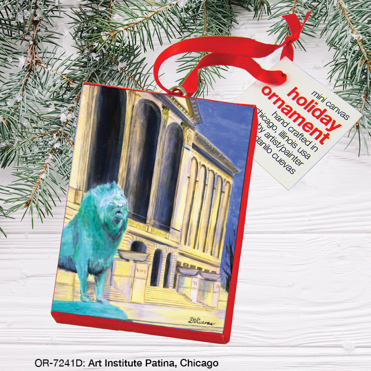 Art Institute Patina, Chicago, Ornament (OR-7241D), Front, printedcanvas.com