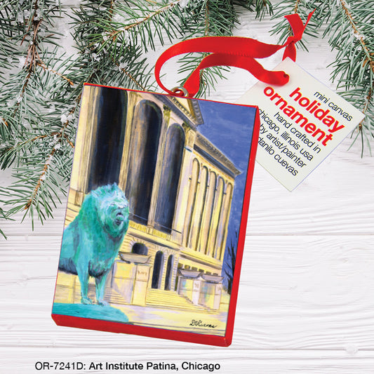 Art Institute Patina, Chicago, Ornament (OR-7241D), Front, printedcanvas.com