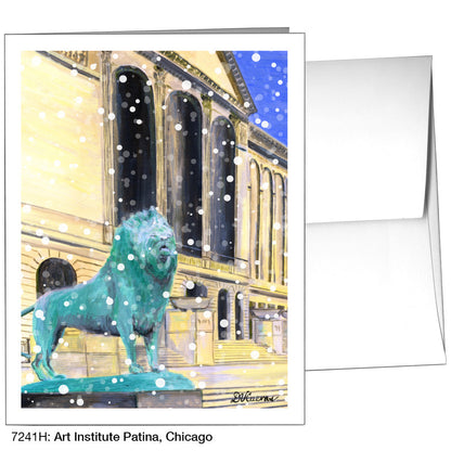Art Institute Patina, Chicago, Greeting Card (7241H), A2, printedcanvas.com