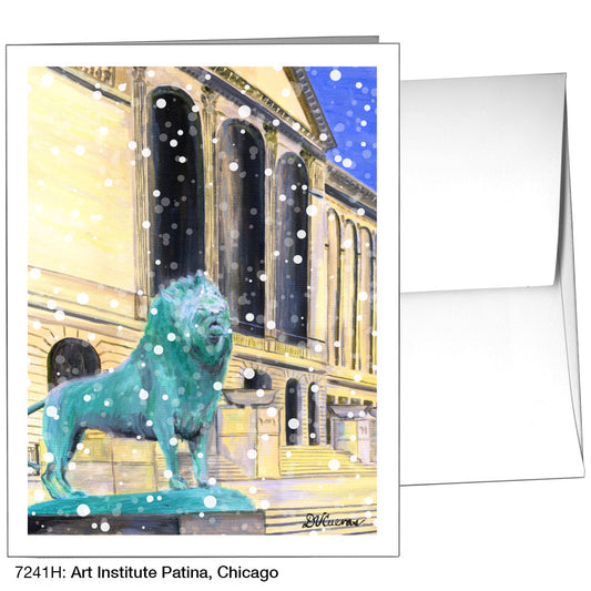 Art Institute Patina, Chicago, Greeting Card (7241H), A2, printedcanvas.com