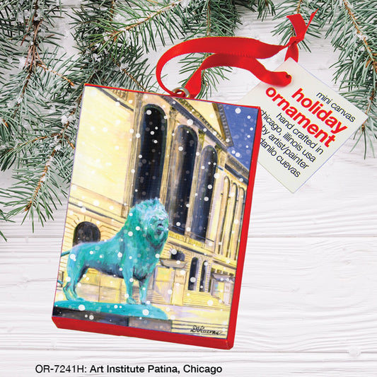 Art Institute Patina, Chicago, Ornament (OR-7241H), Front, printedcanvas.com