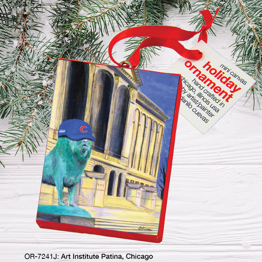 Art Institute Patina, Chicago, Ornament (OR-7241J), Front, printedcanvas.com