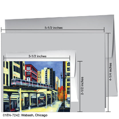 Wabash, Chicago, Greeting Card (7242A)
