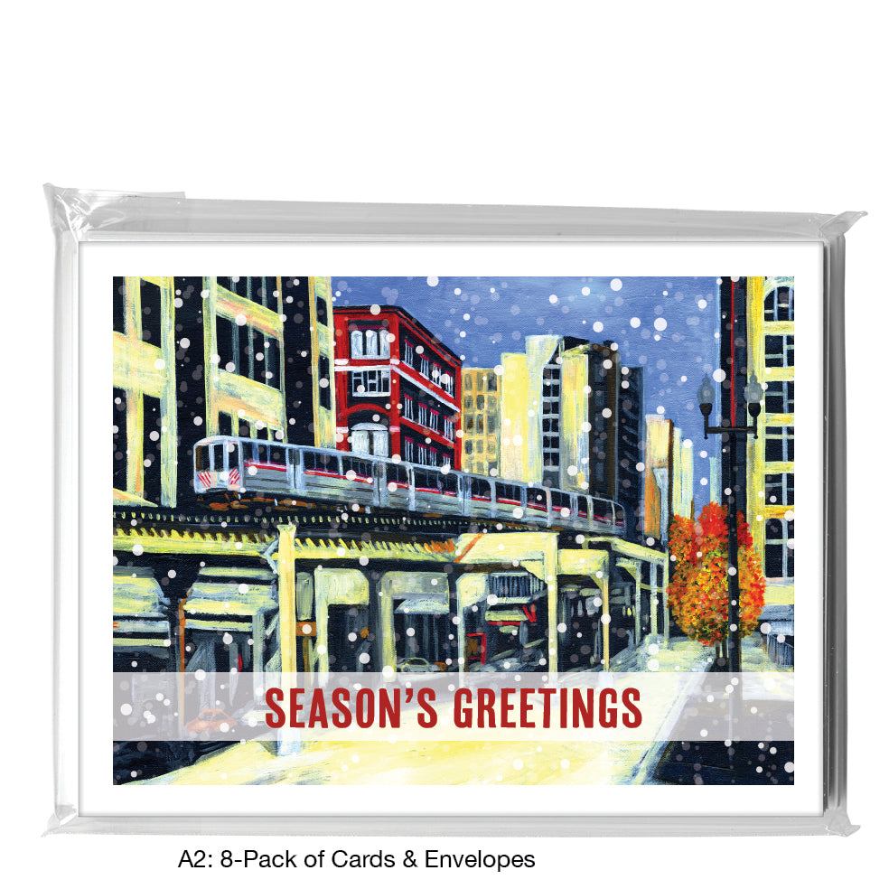 Wabash, Chicago, Greeting Card (7242C), A2 8-Pack, printedcanvas.com