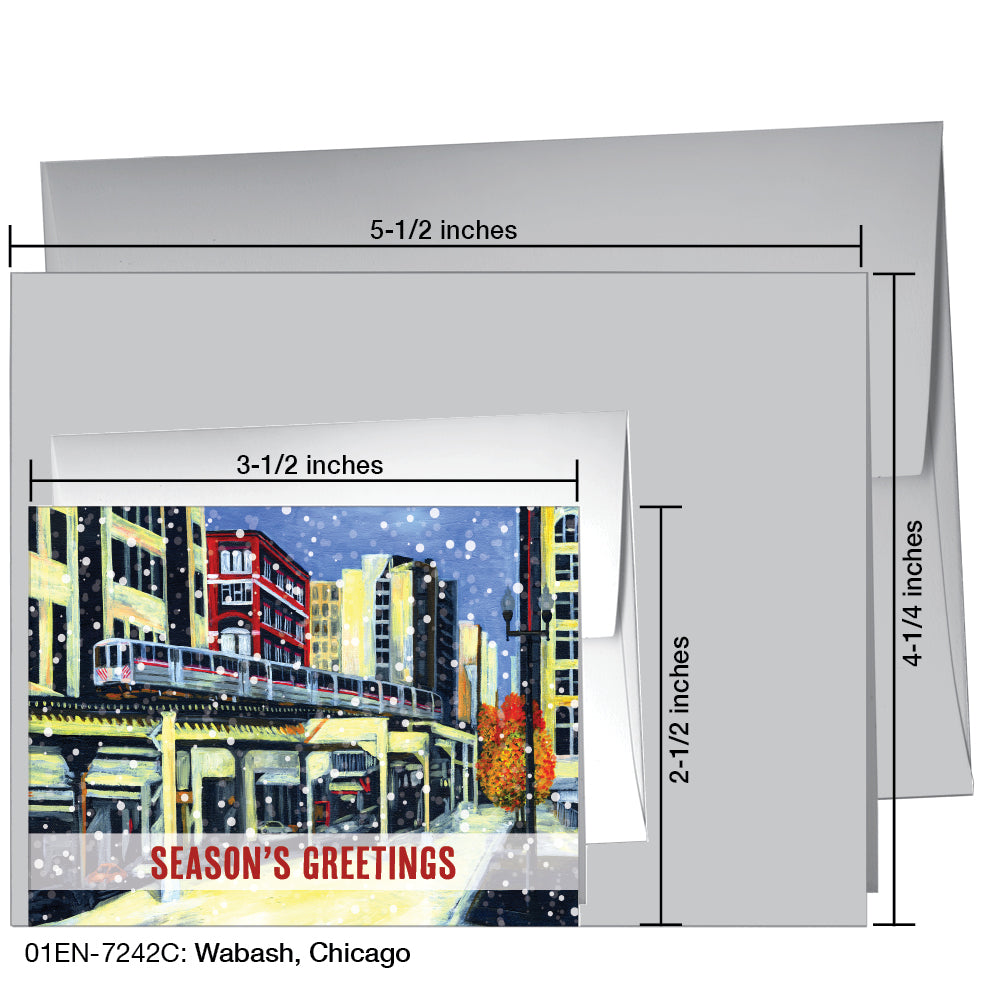 Wabash, Chicago, Greeting Card (7242C), Enclosure, printedcanvas.com