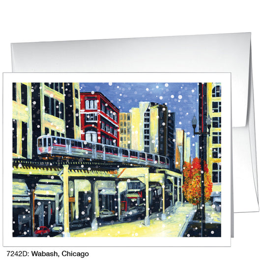 Wabash, Chicago, Greeting Card (7242D), A2, printedcanvas.com