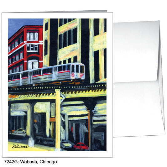 Wabash, Chicago, Greeting Card (7242G), A2 Card Front, www.printedcanvas.com