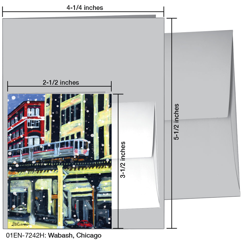 Wabash, Chicago, Greeting Card (7242H), Enclosure, printedcanvas.com