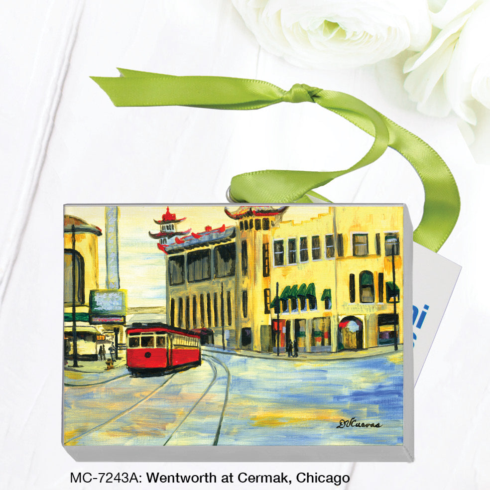 Wentworth at Cermak, Chicago, Mini Canvas (MC-7243A), Mini Canvas, www.printedcanvas.com
