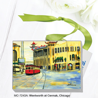 Wentworth at Cermak, Chicago, Mini Canvas (MC-7243A), Mini Canvas, www.printedcanvas.com