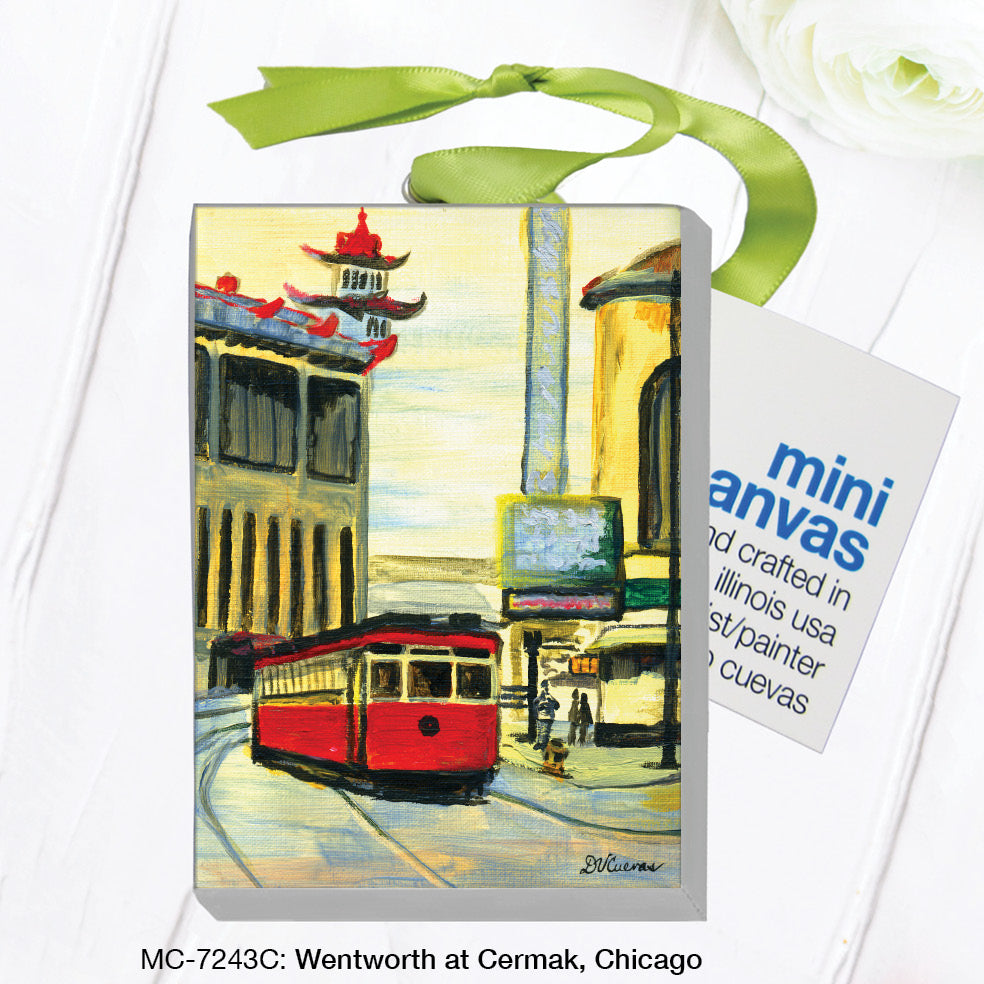 Wentworth at Cermak, Chicago, Mini Canvas (MC-7243C), Mini Canvas, www.printedcanvas.com
